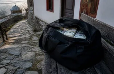 Gigi Becali a explicat de ce a donat 3 milioane de dolari cash călugărilor români de la Athos