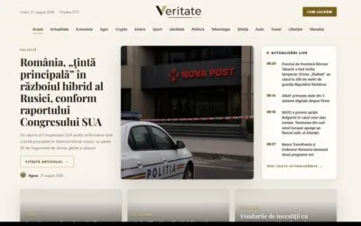 Veritate.ro propune știri scrise integral de AI, ca alternativă la textele în care opinia intră în relatare